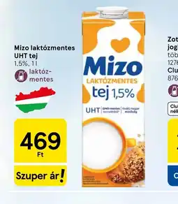 Tesco Mizo laktzmentes UHT tej ajánlat