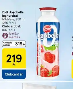 Tesco Zott Jogobella joghurtital ajánlat