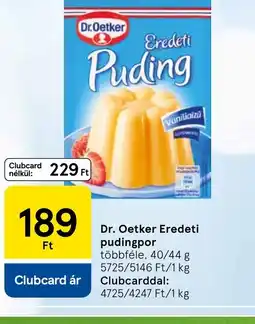Tesco Dr. Oetker Eredeti pudingpor ajánlat