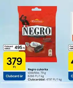 Tesco NEGRO cukorka ajánlat