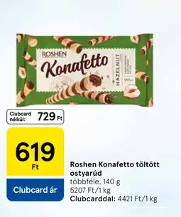 Tesco Roshen Konafetto töltött ostyarúd ajánlat