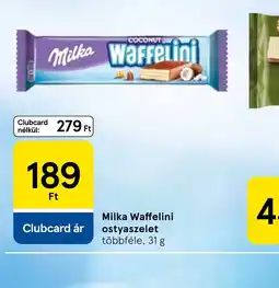 Tesco Milka Waffelini ostyaszelet ajánlat