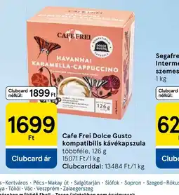 Tesco Cafe Frei Dolce Gusto kávékapszula ajánlat