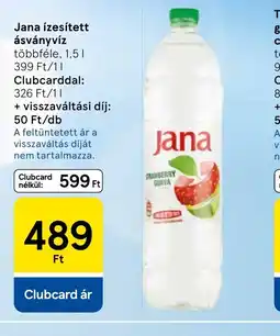 Tesco Jana ízesített ásványvíz ajánlat