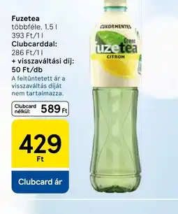 Tesco Fuzetea Citrom tea ajánlat