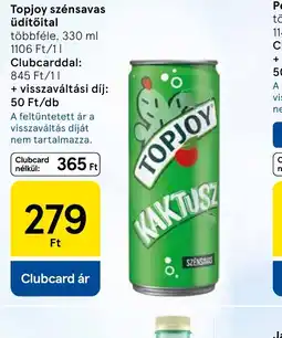 Tesco Topjoy szénsavas üd Fuzeteatőital ajánlat