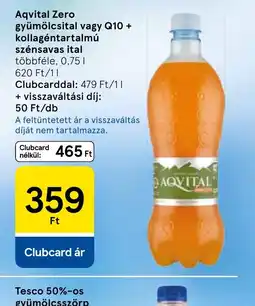 Tesco Aqvital Zero gyümölcsital ajánlat