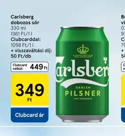 Tesco Carlsberg dobozos sör ajánlat