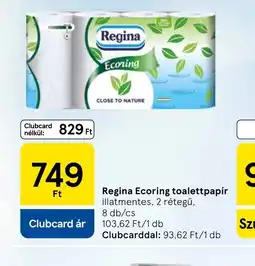 Tesco Regina Ecoring toalettpapír ajánlat