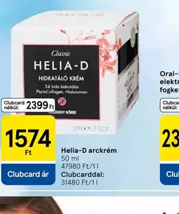 Tesco HELIA-D HIDRATÁL KRÉM ajánlat