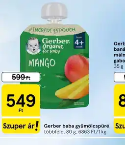 Tesco Gerber baba gyümölcspüré ajánlat