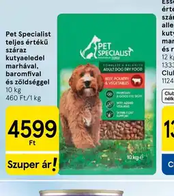 Tesco PET SPECIALIST kutyaeledel ajánlat