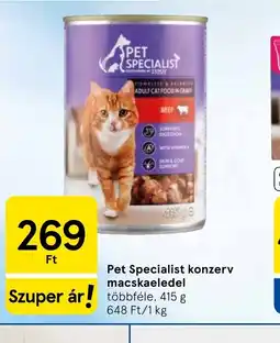 Tesco PET SPECIALIST konzerv macskaeledel ajánlat