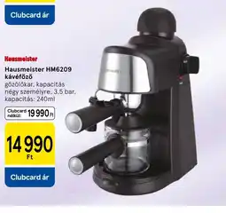 Tesco Hausmeister HM6209 kávéfőző ajánlat