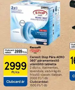 Tesco Ceresit Stop Pára AERO 360 AERO 360° PARAMENTESÍTŐ tabletta ajánlat
