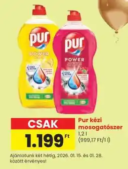 Spar Pur kézi mosogatószer ajánlat