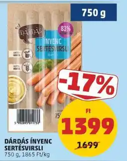 PENNY DÁRDÁS ÍNYENC SERTÉSVIRSLI ajánlat