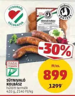 PENNY Sütni való kolbász ajánlat