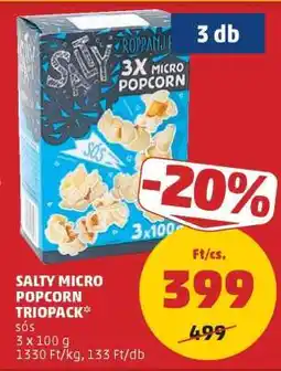 PENNY Salty Micro Popcorn Triopack ajánlat