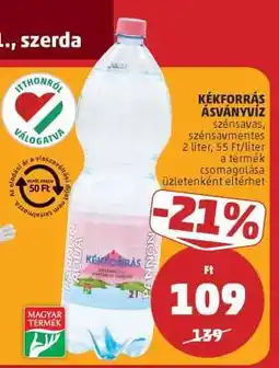 PENNY Kékforrás Ásványvíz ajánlat