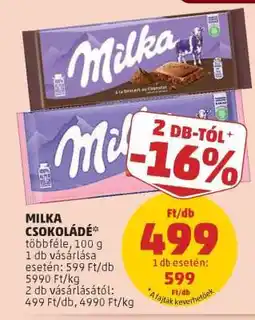 PENNY MILKA Csokoládé ajánlat