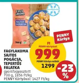 PENNY Fagylakoma Sajtos Pogácsa, Tepertős Falatka ajánlat