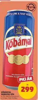 PENNY Kőbányai Dobozos Sör ajánlat
