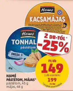 PENNY HAMÉ PÁSTÉTOM, MÁJAS ajánlat