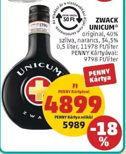 PENNY Zwack Unicum ajánlat