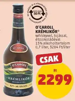 PENNY O'Caroll Krémlikőr ajánlat