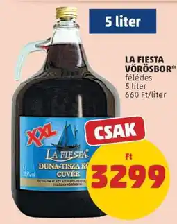 PENNY LA FIESTA VÖRÖSBOR ajánlat