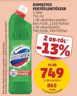 PENNY DOMESTOS Fertőtlenítőszer ajánlat