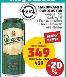 PENNY Staropramen dobozos sör ajánlat