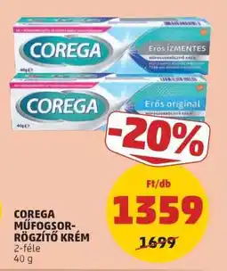 PENNY COREGA Műfogsor-rögzítő krém ajánlat