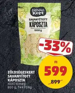 PENNY Zöldségeskert Savanyított Káposzta ajánlat