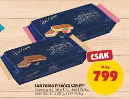 PENNY San Fabio Piskóta Szelet ajánlat