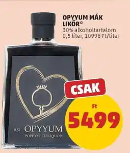 PENNY OPYYUM Mák Likőr ajánlat