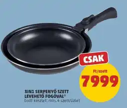 PENNY 3IN1 SERPENYŐ SZETT LEVEHETŐ FOGÓVAL ajánlat