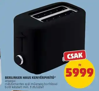 PENNY Berlinger Haus Kenyérpirító ajánlat
