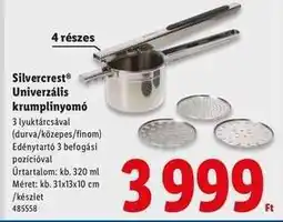 Lidl Silvercrest Univerzális krumplinyomó ajánlat