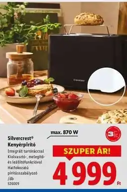 Lidl SILVERCREST Kenyérpirító ajánlat
