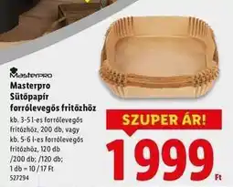 Lidl Masterpro Sütőpapír forrólevegős fritőzhöz ajánlat