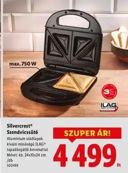 Lidl Silvercrest Szendvicssütő ajánlat