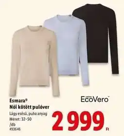 Lidl ESMARA Női kötött pulóver ajánlat