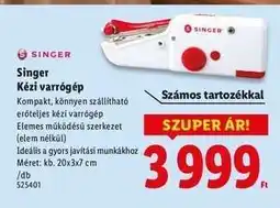 Lidl SINGER Kézi varrógép ajánlat