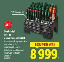 Lidl PARKSIDE Bit- és csavarhúzó készlet ajánlat