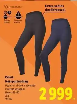 Lidl CRIVIT Női sportnadrág ajánlat