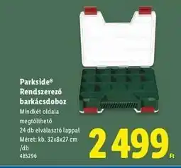 Lidl PARKSIDE Rendszerező barkácsdoboz ajánlat
