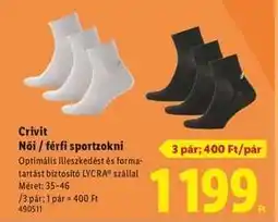 Lidl CRIVIT Női / férfi sportzokni ajánlat