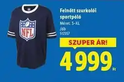 Lidl Felnőtt szurkolói sportpóló ajánlat